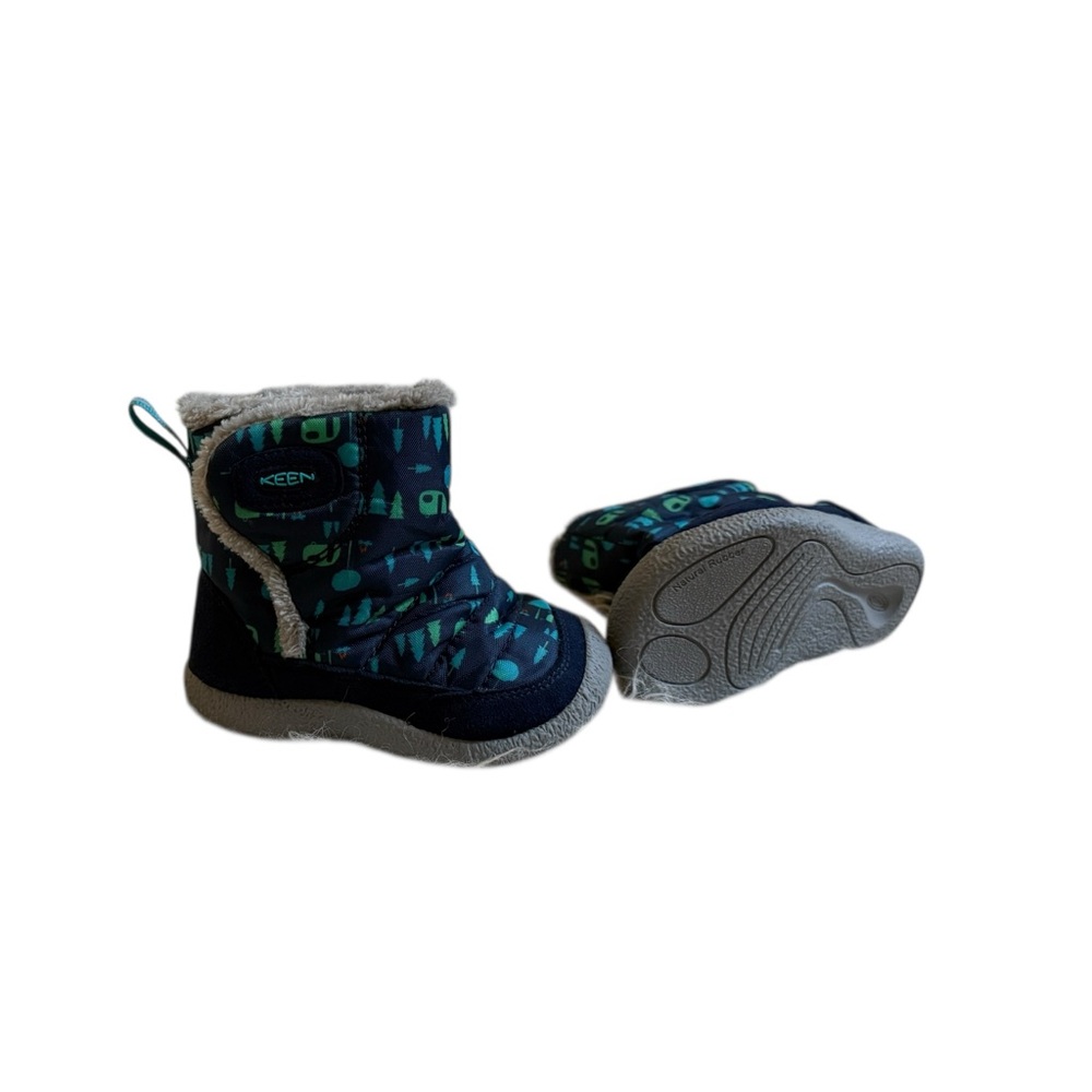 Keen Kids' Patterned Blue and Teal Boots